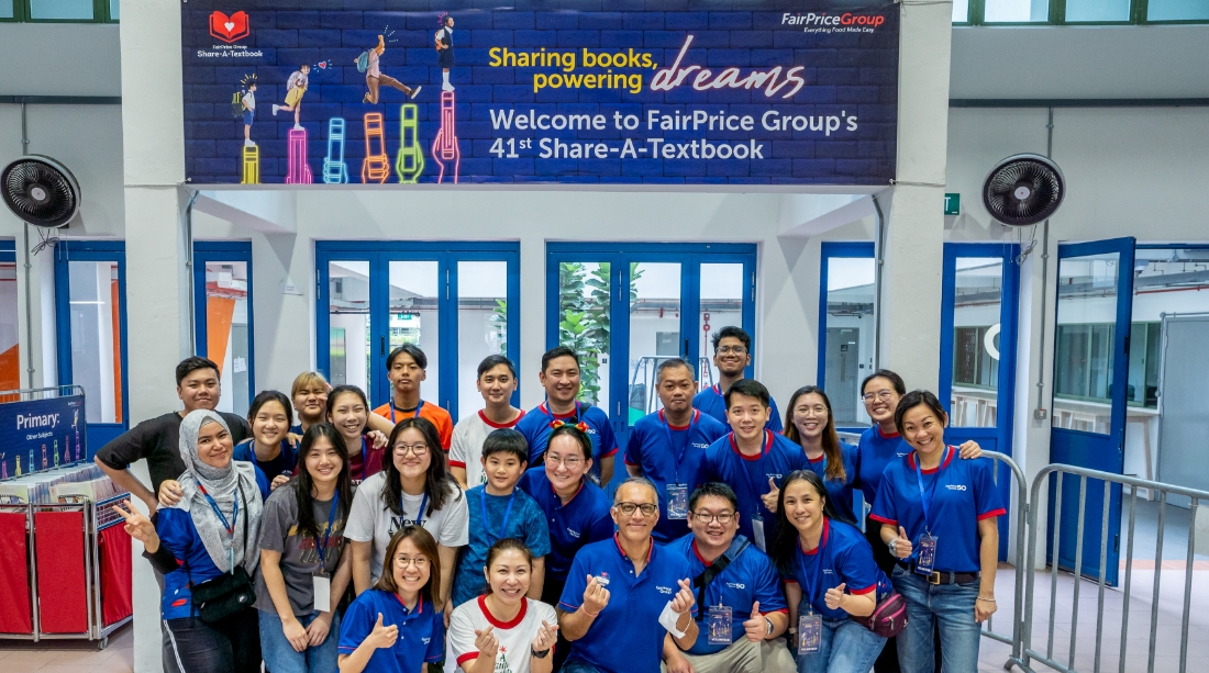 FairPrice Group partners =DREAMS to run Singapore’s largest annual textbook donation drive