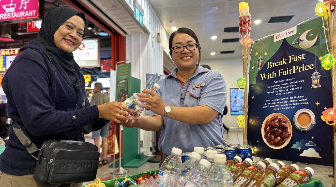 60,000 sets of Iftar snacks and drinks to be distributed at FairPrice stores islandwide this Ramadan