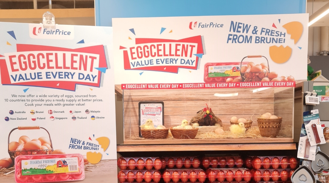 NTUC FairPrice offers eggs from Brunei to further diversify sources and ensure greater supply stability and affordability